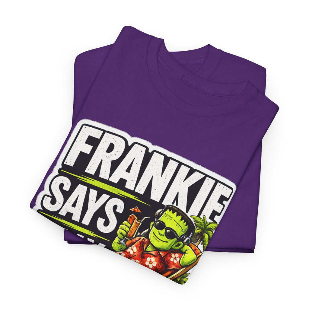 Frankie Says Relax Funny Graphic Cotton T-Shirt