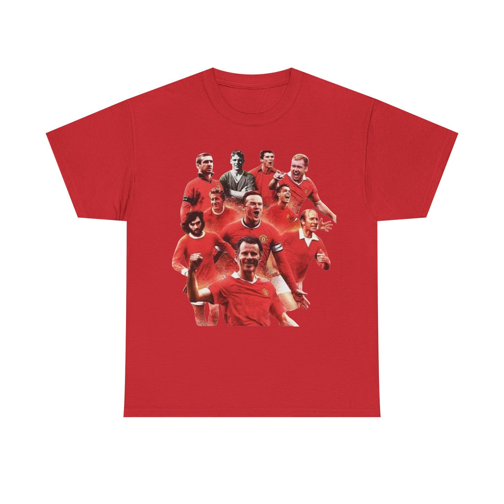 Manchester United Legends T‑Shirt — Retro Team Collage Football Tee