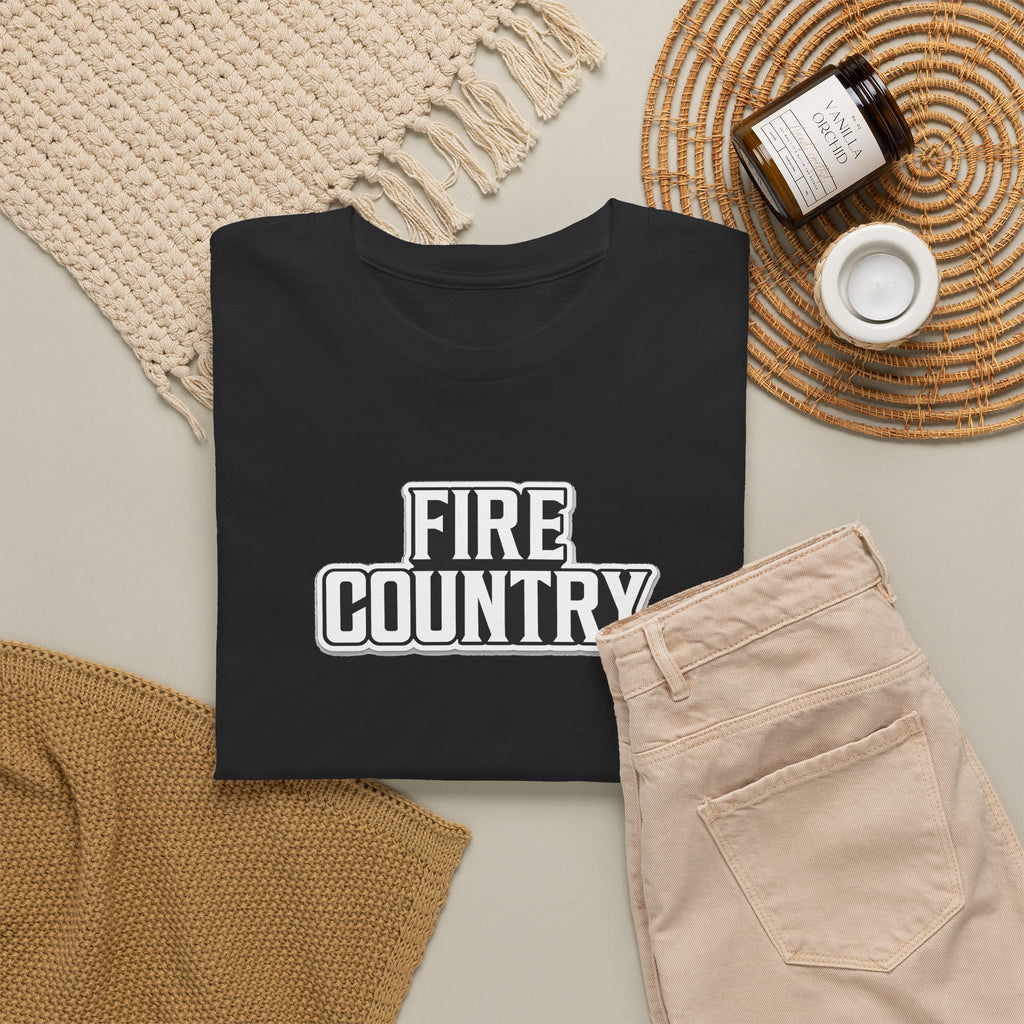 Fire Country Cotton T-Shirt — Bold Graphic Tee