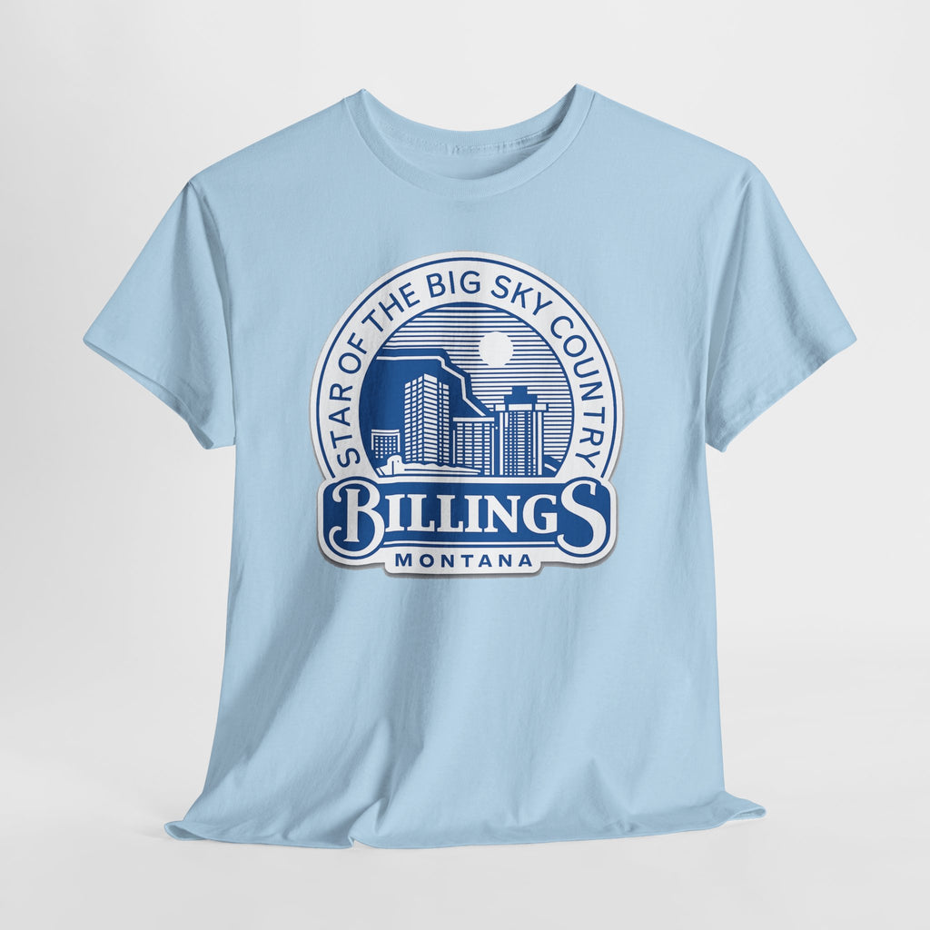 Billings Montana Tee — "Star of the Big Sky Country" Retro City Skyline T-Shirt