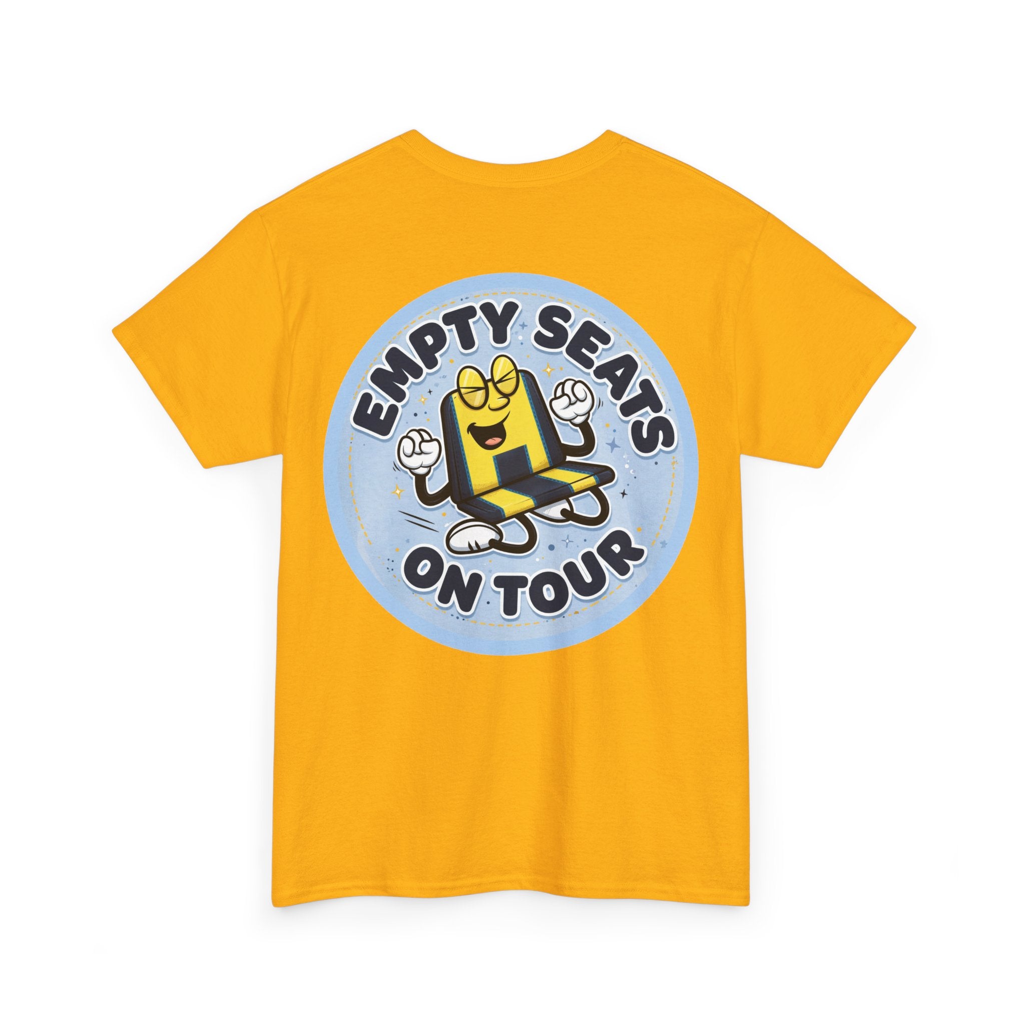 Manchester City T‑Shirt — "Empty Seats On Tour" Cartoon Seat Graphic Tee