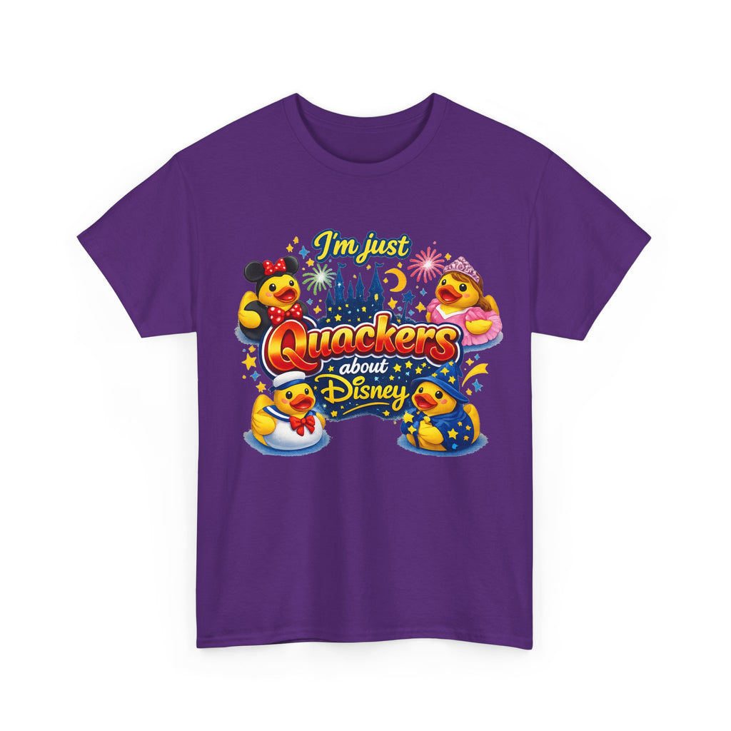 Quackers About Disney Rubber Duck Tee — "I'm Just Quackers About Disney" Graphic T-Shirt