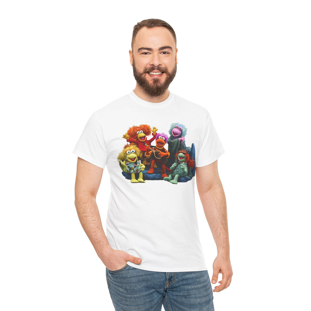 Fraggle Rock Muppet Crew Graphic Tee — Vintage Puppet Group T-Shirt