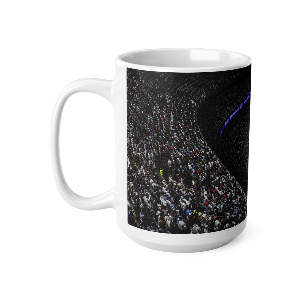 Missi at a Corner Stadium Crowd Panorama World Cup 2026 Ceramic Coffee Mug — 11oz & 15oz