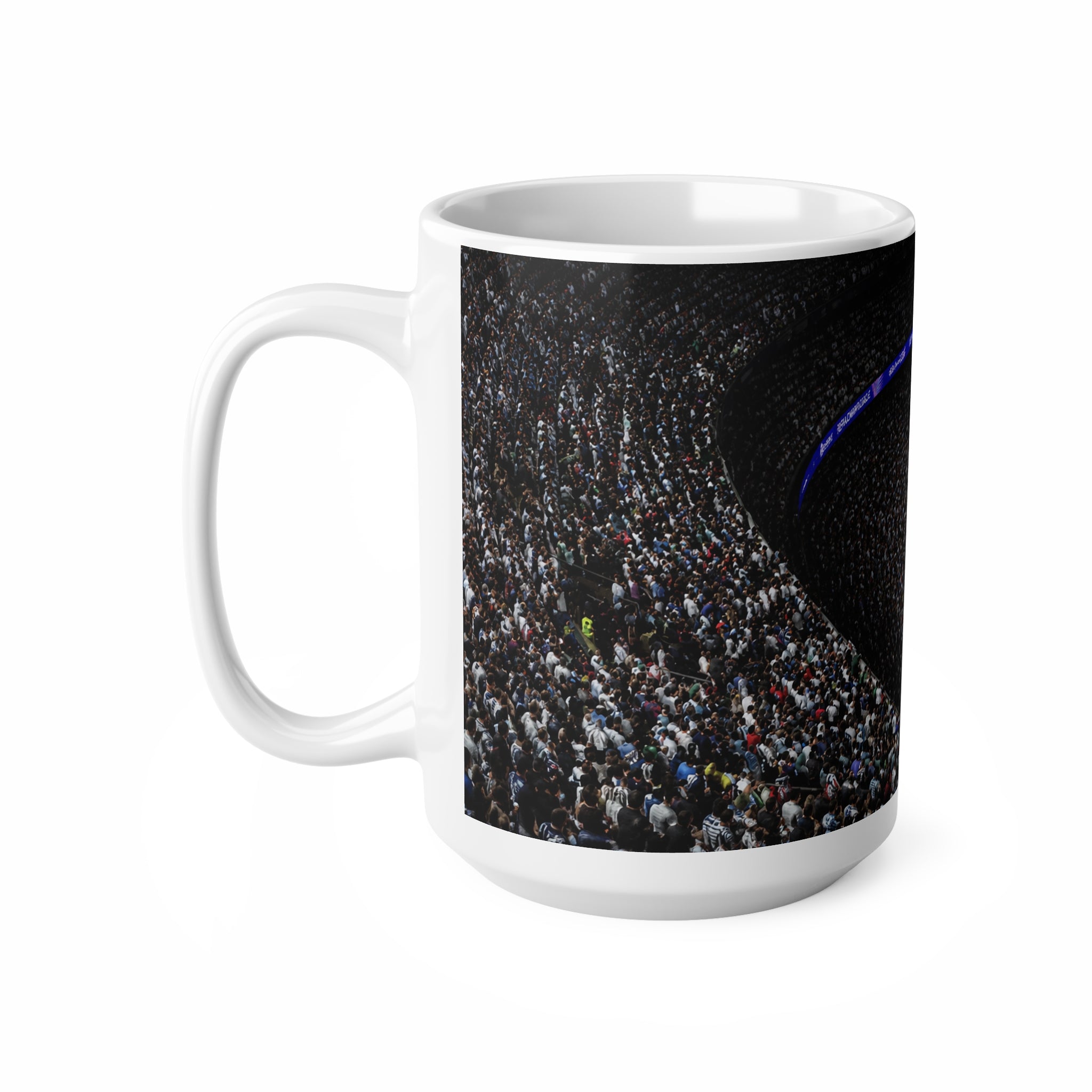 Missi at a Corner Stadium Crowd Panorama World Cup 2026 Ceramic Coffee Mug — 11oz & 15oz