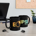 Eclipse 2026 Black Coffee Mug — Aug 12 2026 Solar Eclipse Souvenir (11oz/15oz)