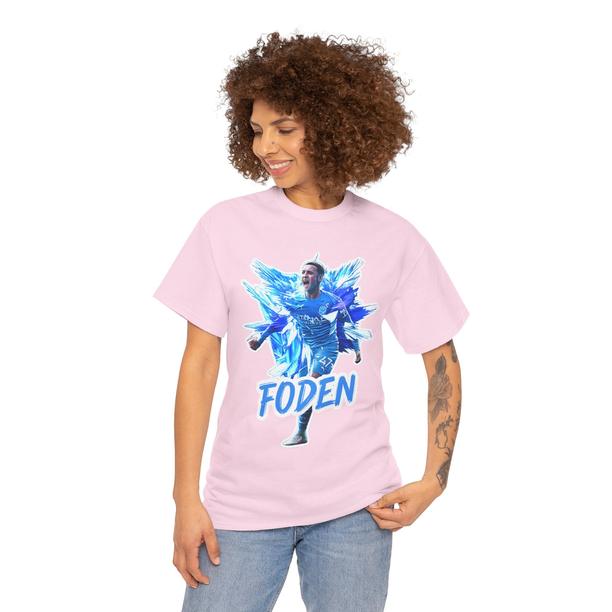 Phil Foden Manchester City Soccer T‑Shirt — Blue Graphic Football Fan Tee