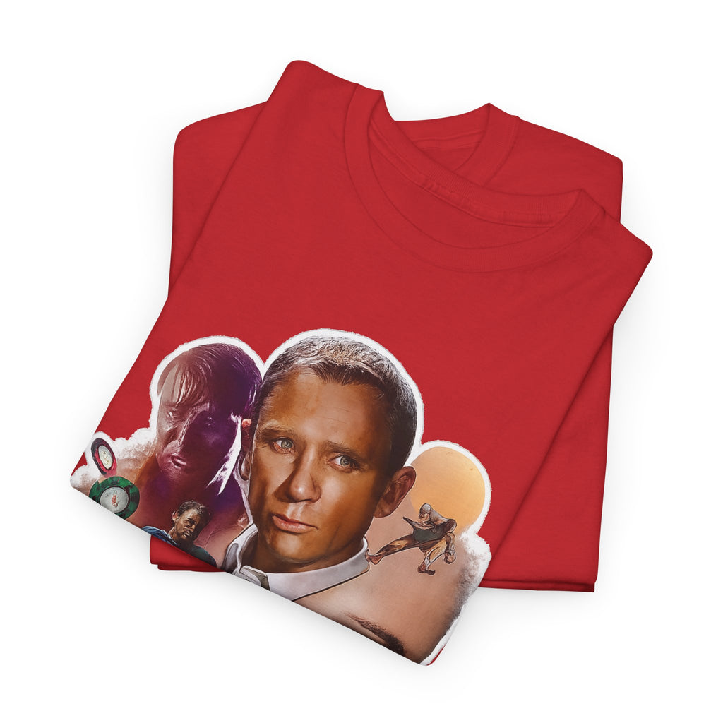 Jame Bond Movie Collage T‑Shirt — Vintage Film Noir Portrait Tee