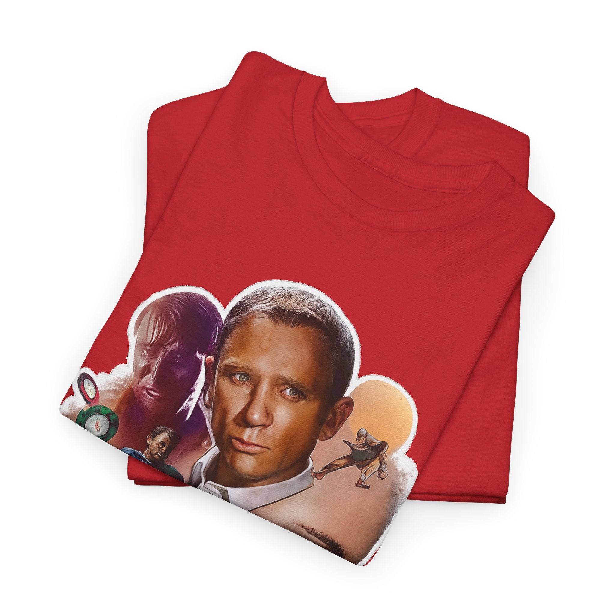 Jame Bond Movie Collage T‑Shirt — Vintage Film Noir Portrait Tee