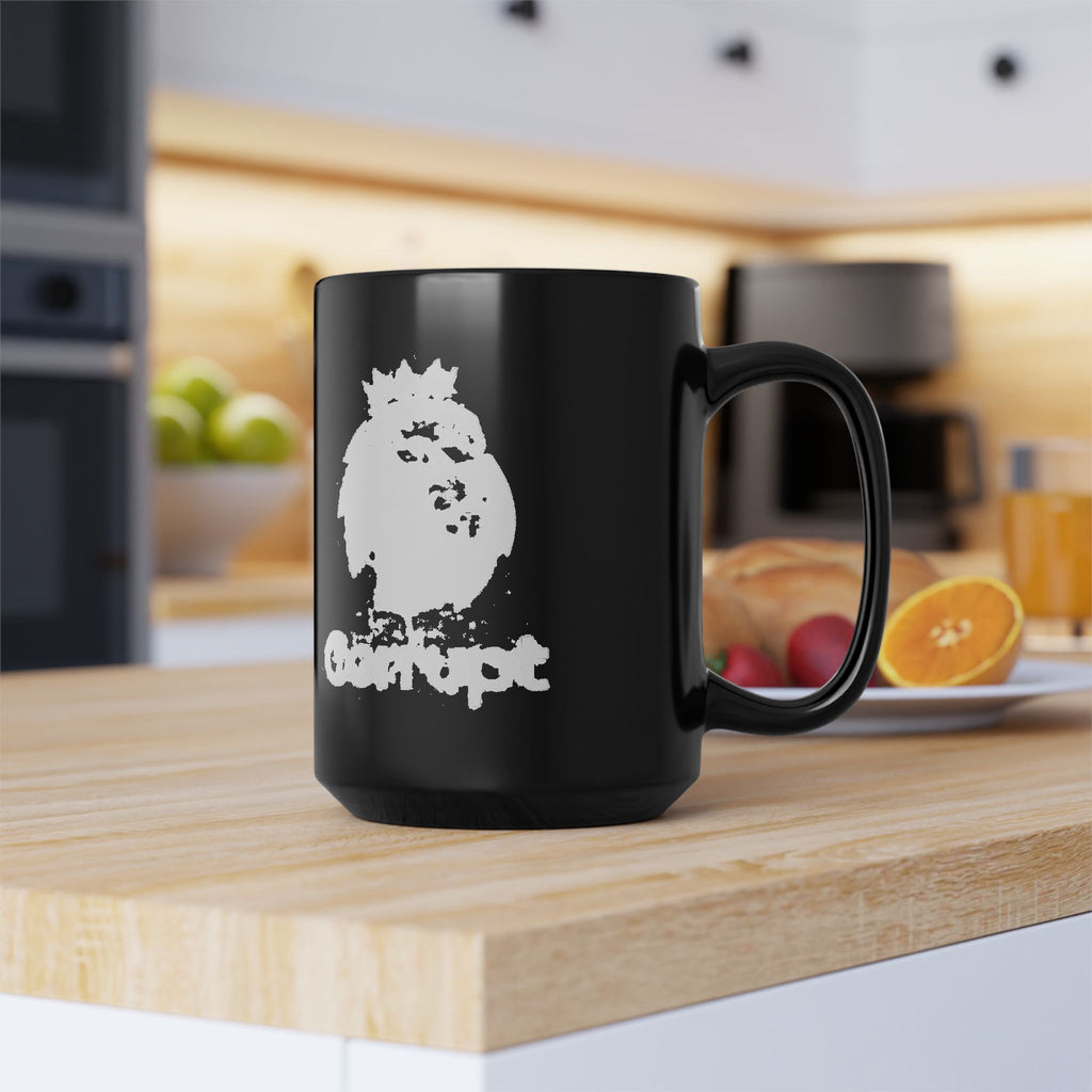 Premier League Corrupt Lion Logo Black Mug — 11oz/15oz Coffee Cup