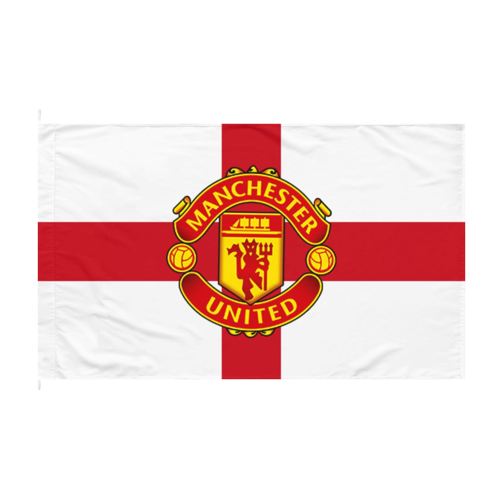 Manchester United England Cross Double-Sided Flag