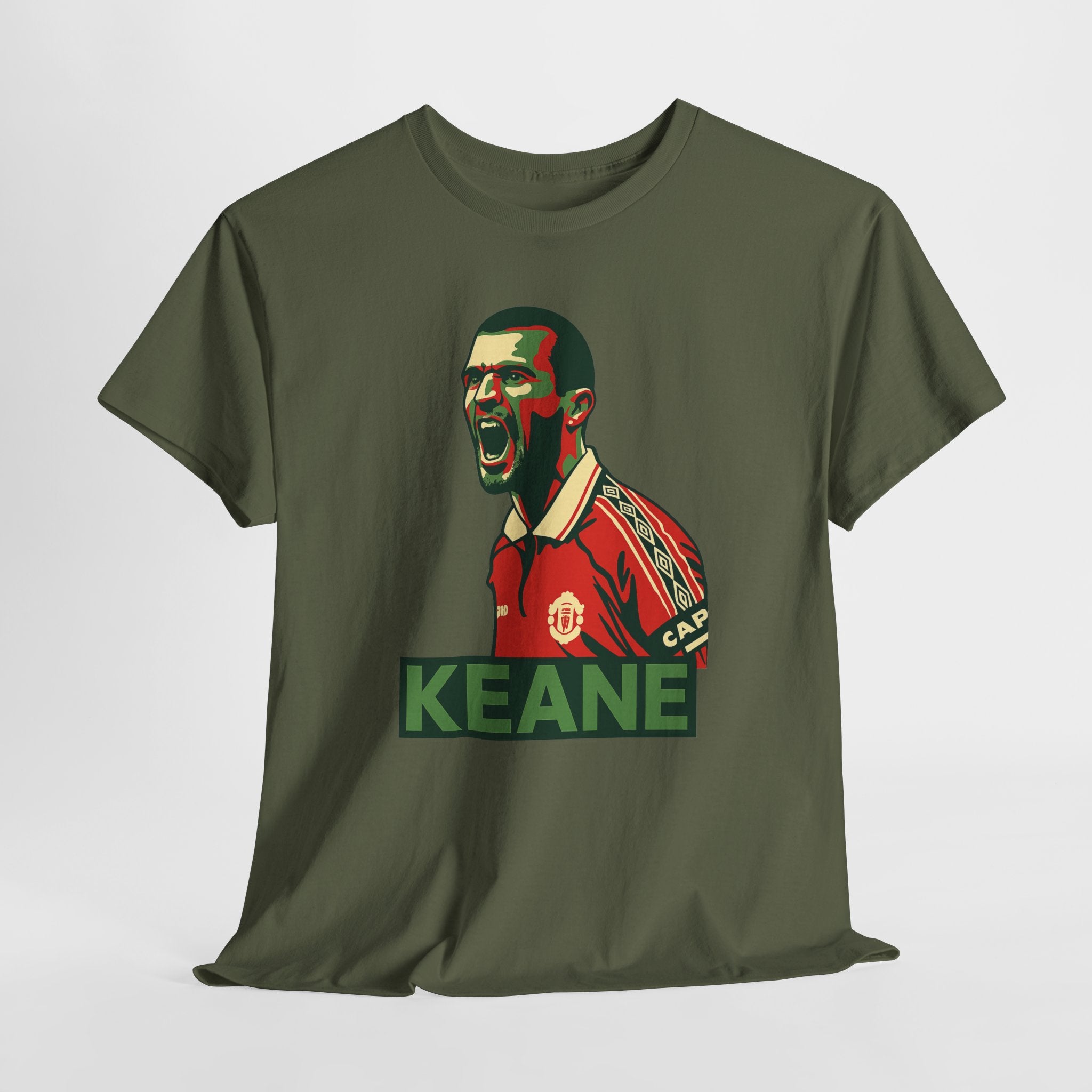 Roy Keane Retro Soccer Tee - Iconic Football Legend Graphic Shirt