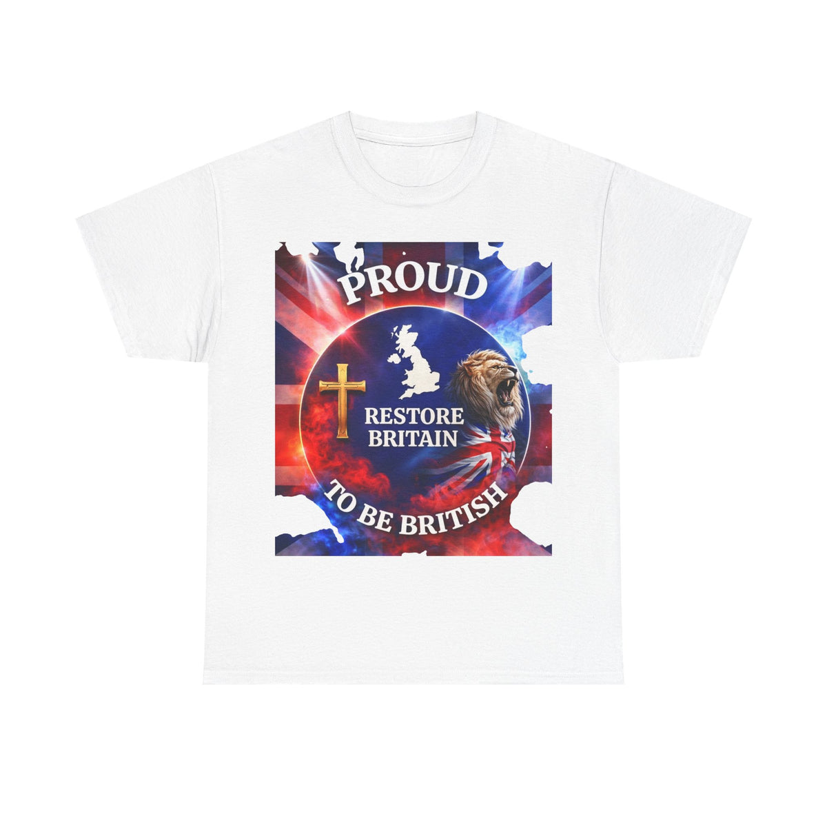 Proud to Be British Restore Britain Cotton T‑Shirt