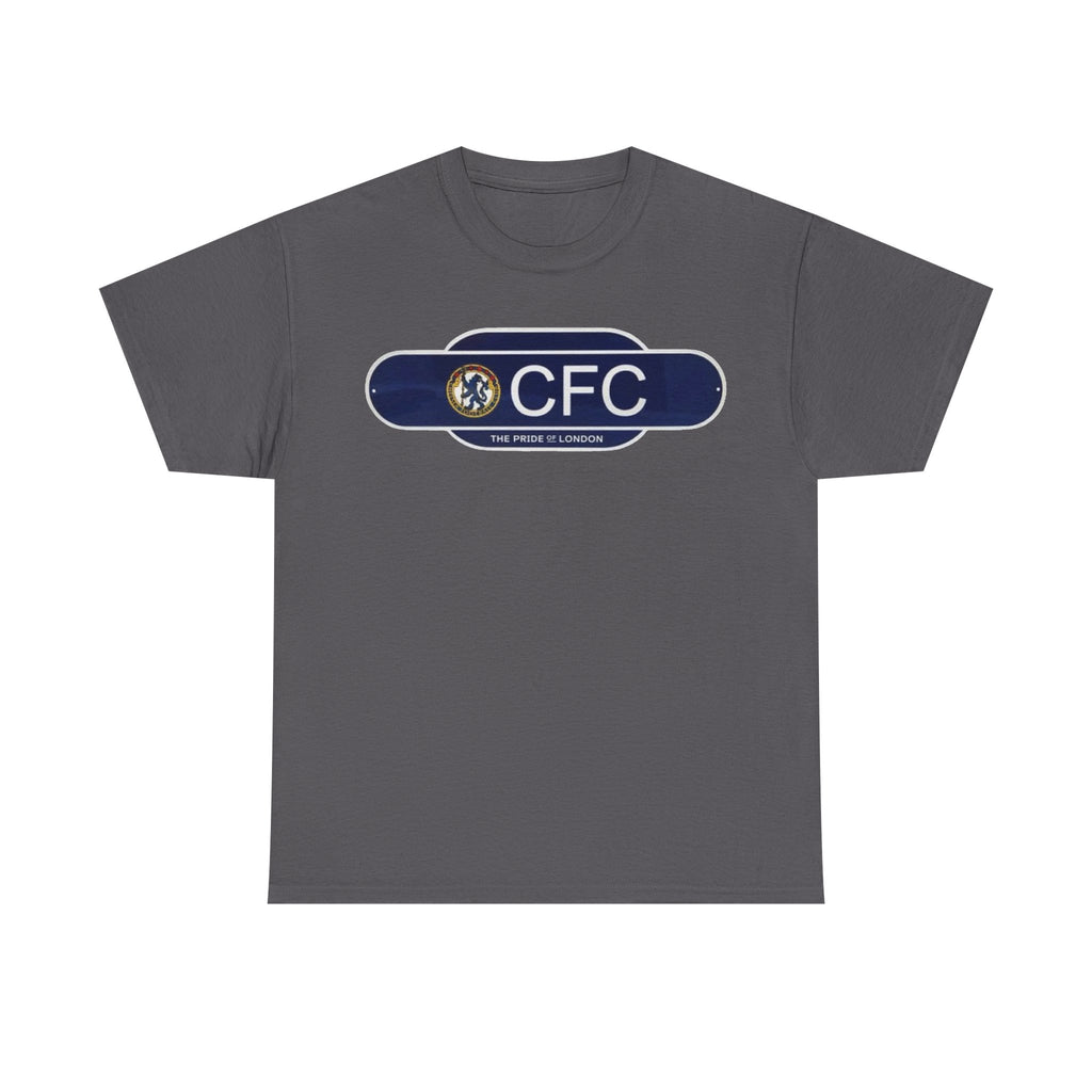 Chelsea Railway Sign Crest Logo T‑Shirt — Retro Football Badge Tee
