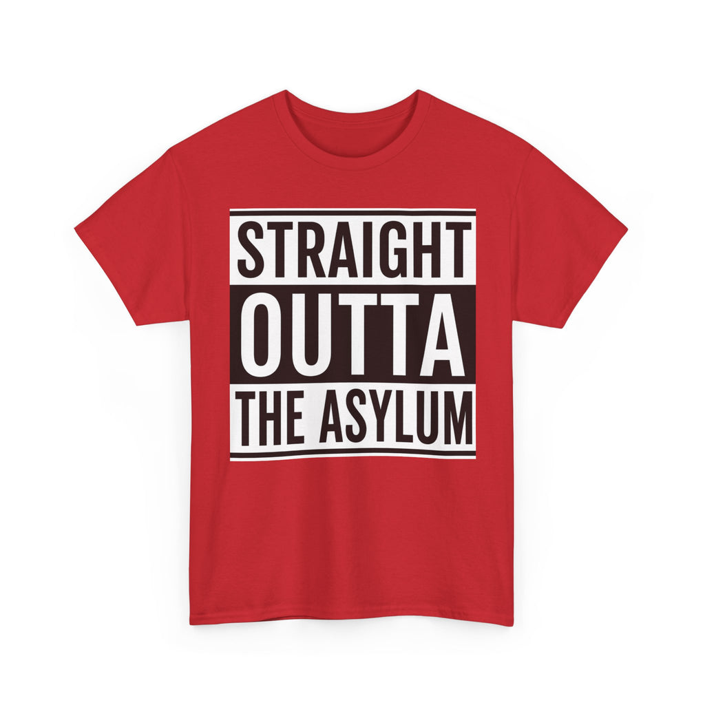 Straight Outta the Asylum T-Shirt – Graphic Statement Tee