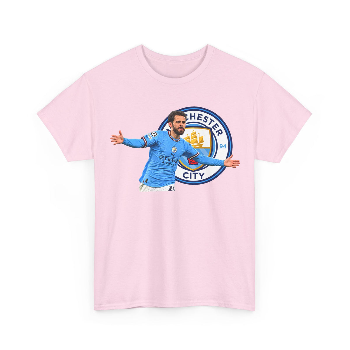 Bernardo Silva Manchester City Football Club Graphic Tee — Celebratory Player Design