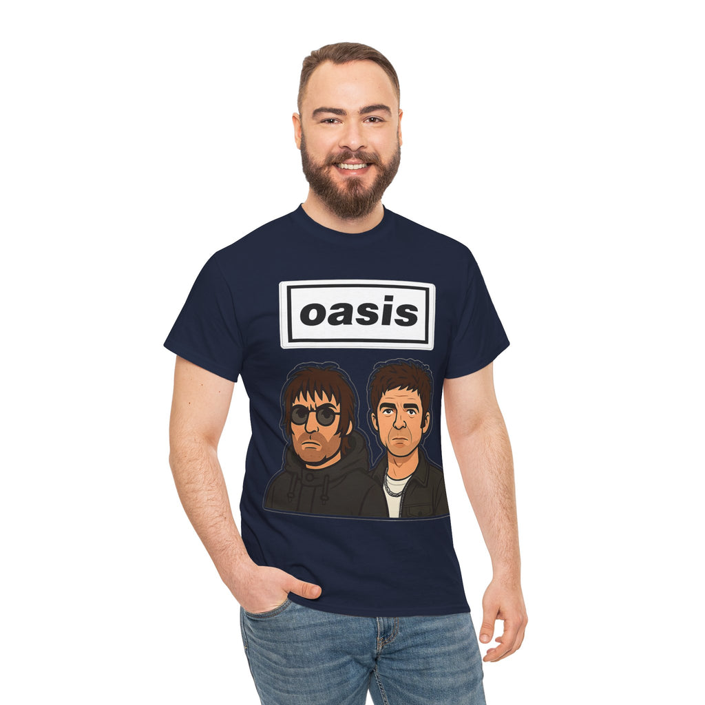 Oasis Inspired Unofficial Band Logo Tee — 'oasis' Graphic T-Shirt
