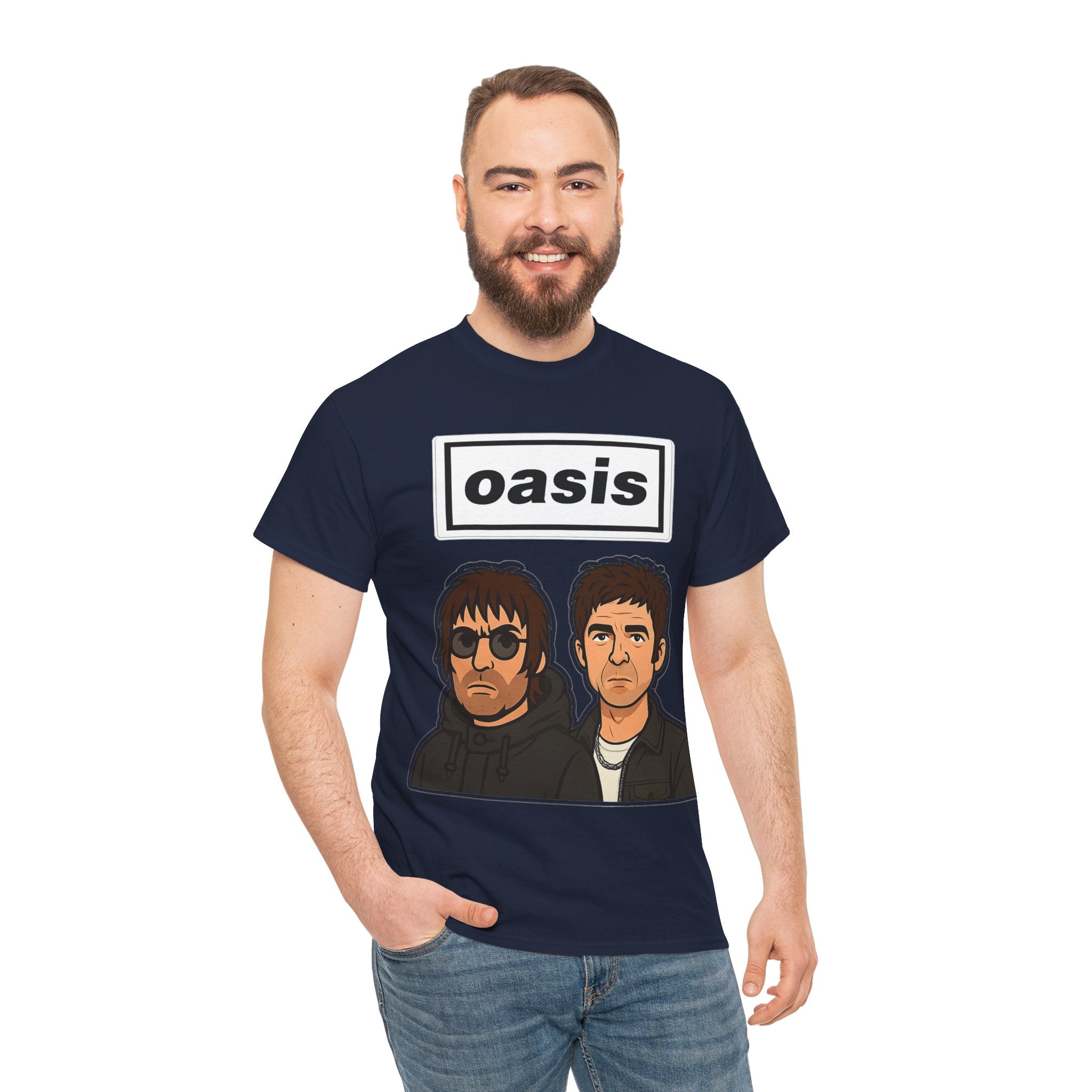 Oasis Inspired Unofficial Band Logo Tee — 'oasis' Graphic T-Shirt
