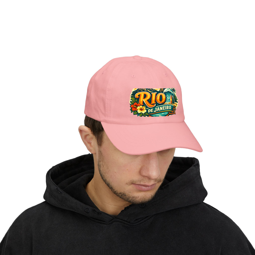 Rio de Janeiro Vintage Surf Dad Cap — Tropical Beach Hat