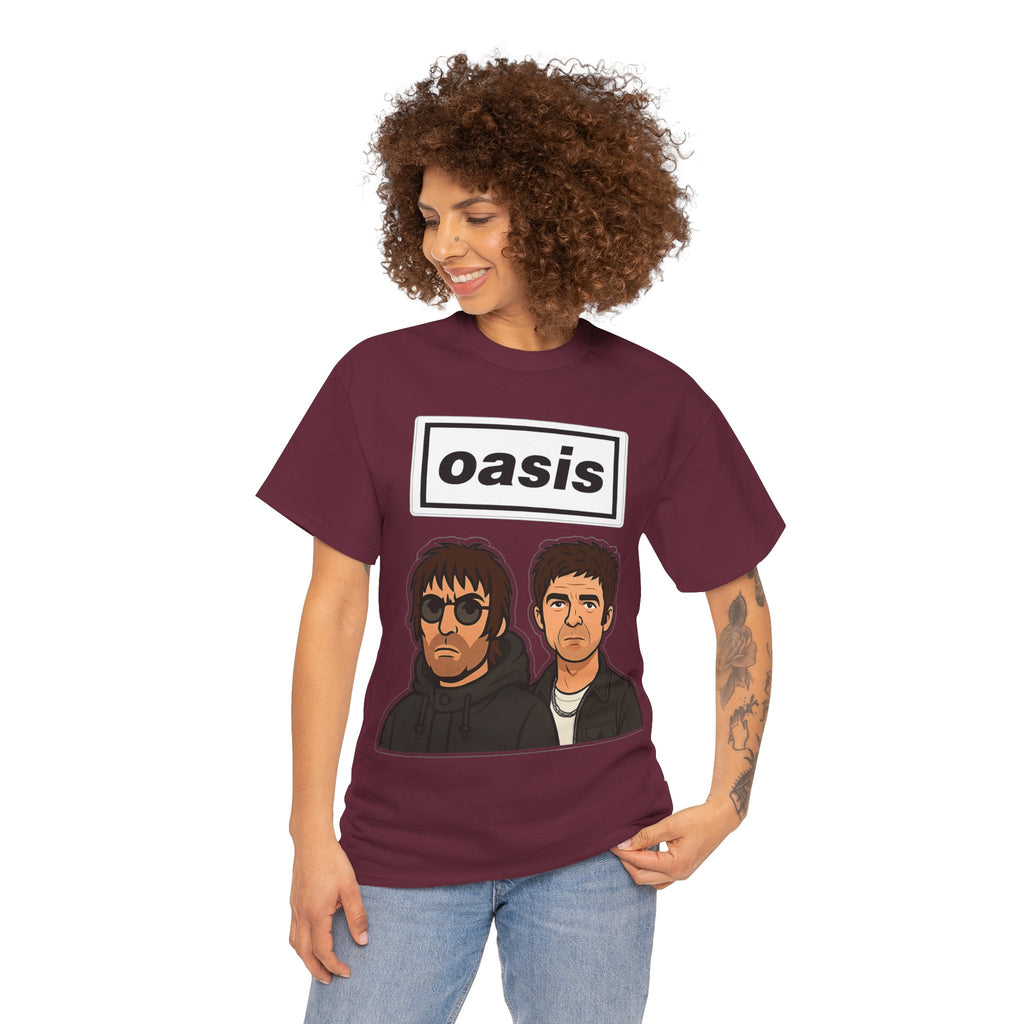 Oasis Inspired Unofficial Band Logo Tee — 'oasis' Graphic T-Shirt
