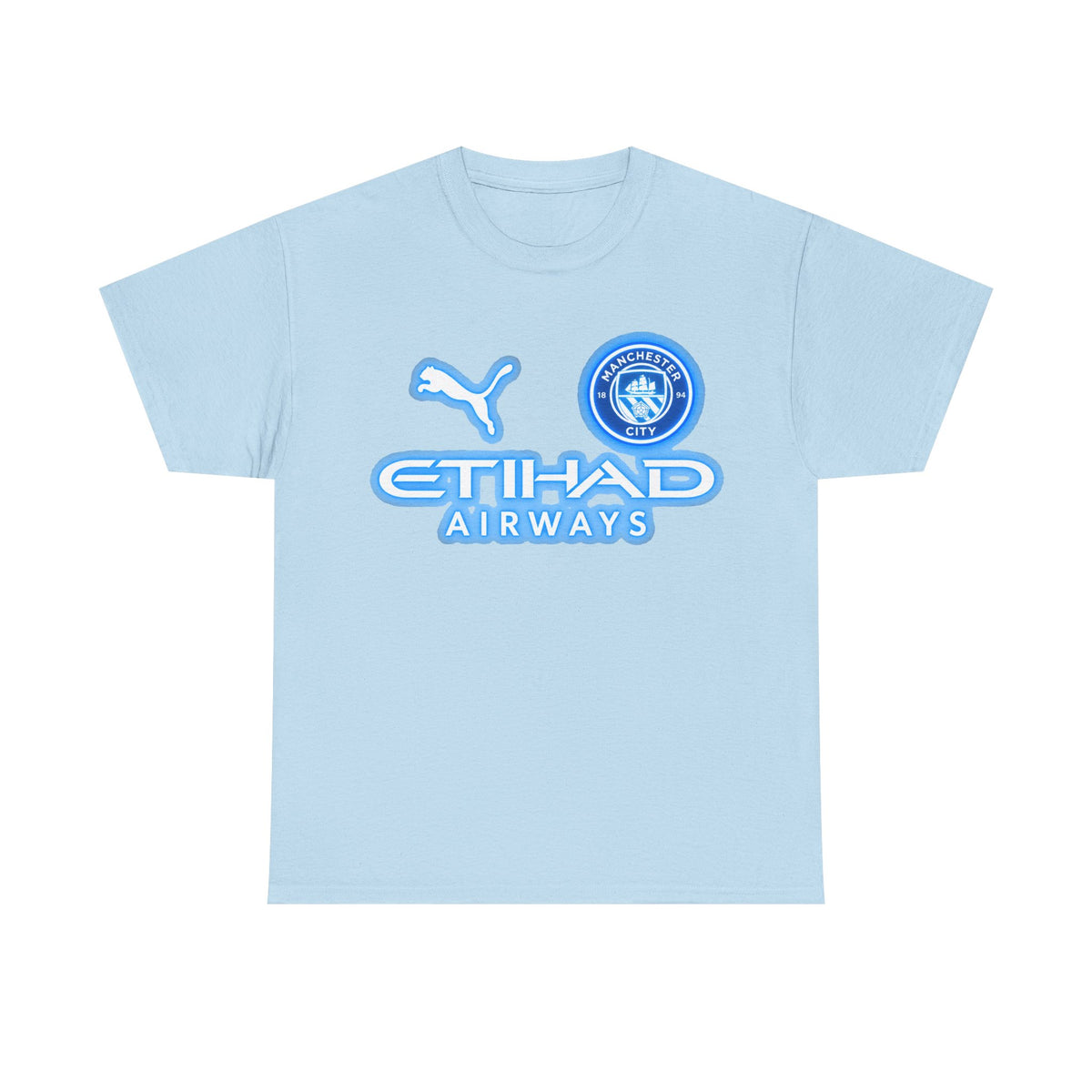 Manchester City Inspired Etihad Airways Logo Tee
