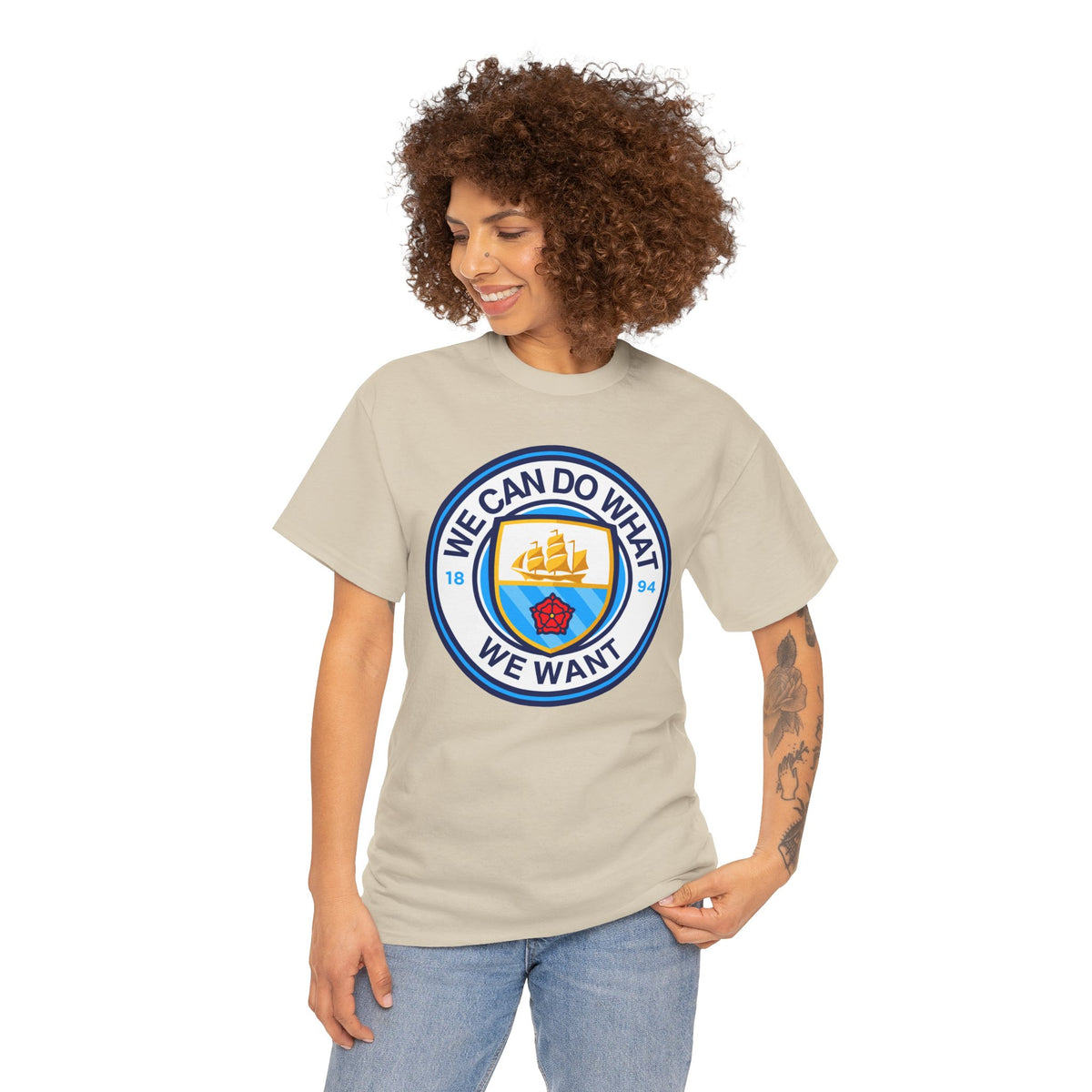We Can Do What We Want Manchester  City Graphic Cotton T-Shirt