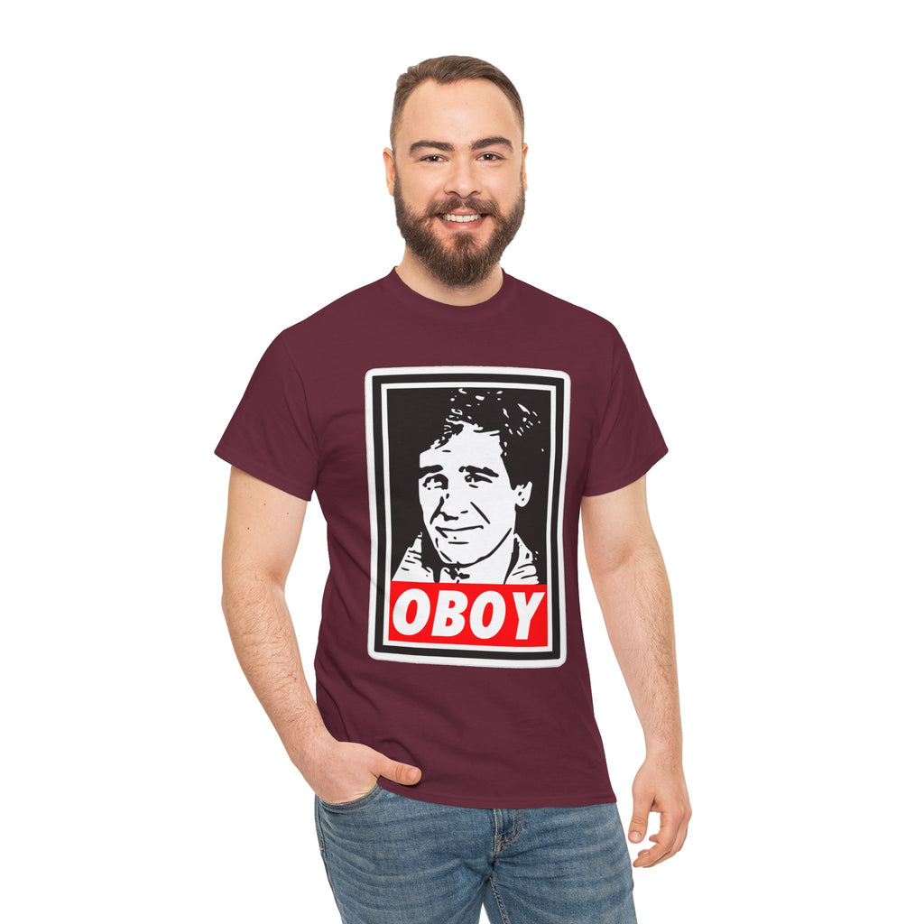 Oboy Quantum Leap Graphic Tee — Retro Pop Art Portrait T‑Shirt