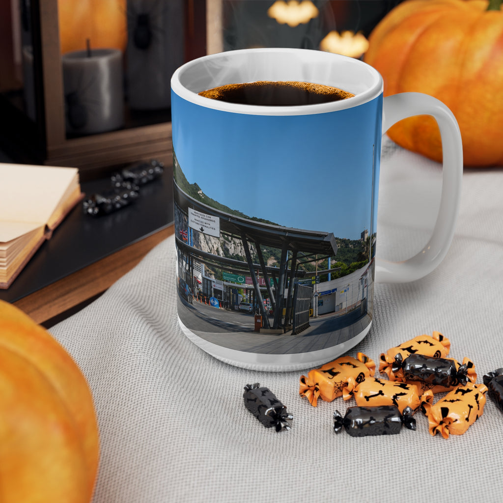 Gibraltar Rock Scenic Ceramic Mug – 11oz/15oz Travel Landmark Coffee Cup