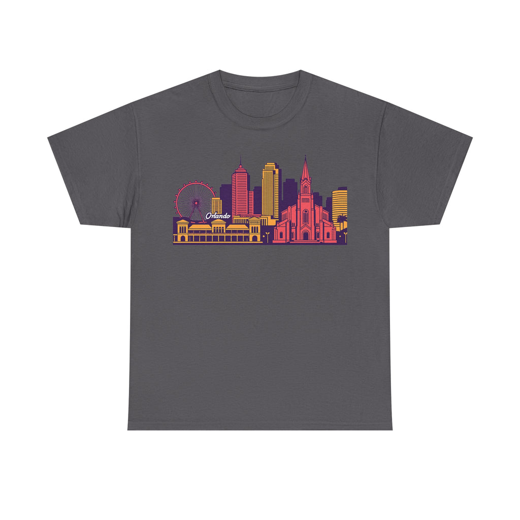 Orlando City Skyline T-Shirt — Colorful Urban Landmark Graphic Tee