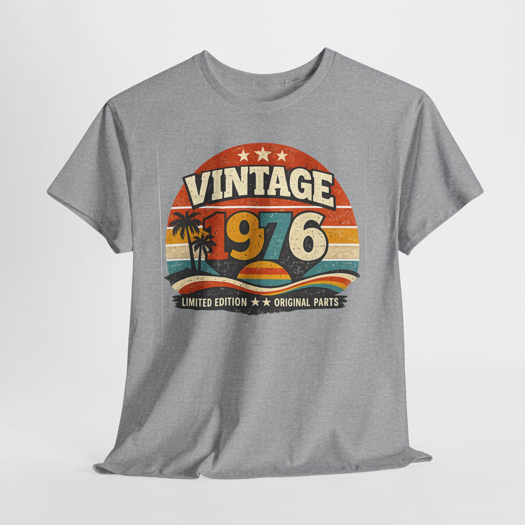 Vintage 1976 T-Shirt — Retro Beach Graphic "Vintage 1976" Birthday Tee