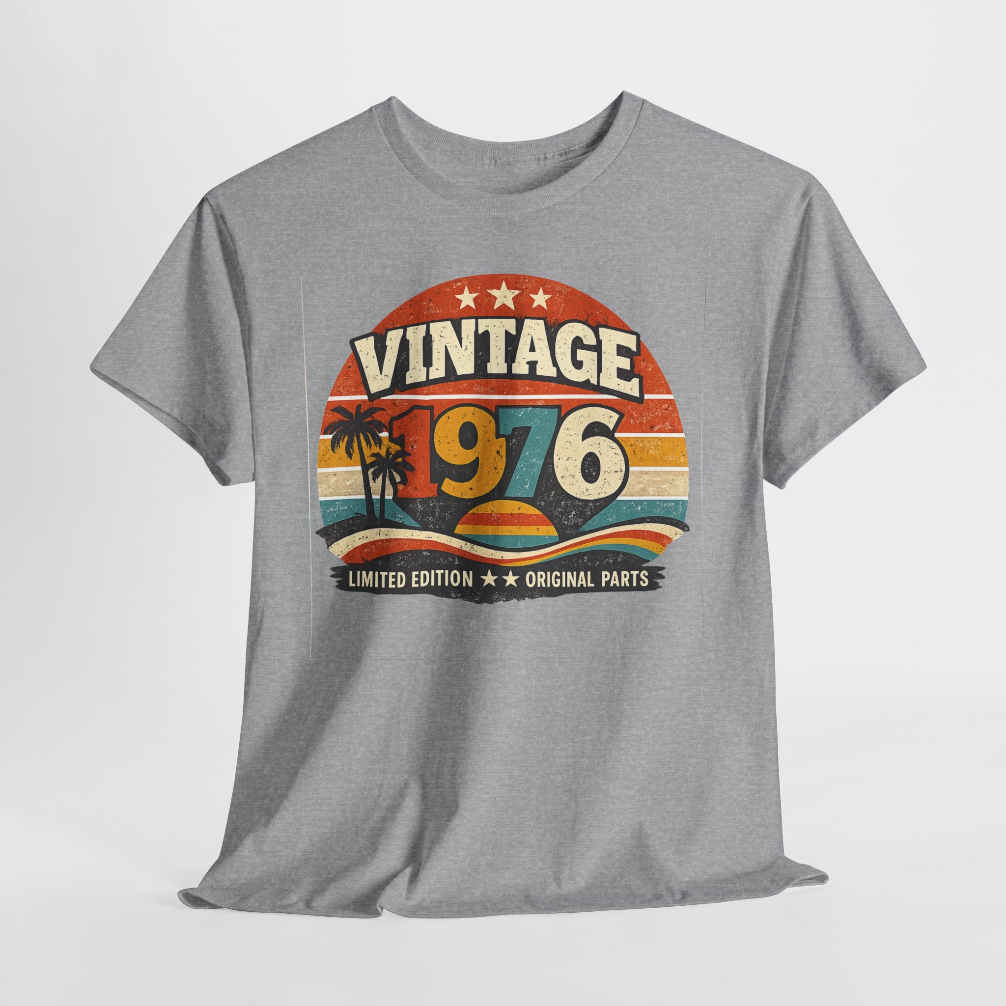 Vintage 1976 T-Shirt — Retro Beach Graphic "Vintage 1976" Birthday Tee