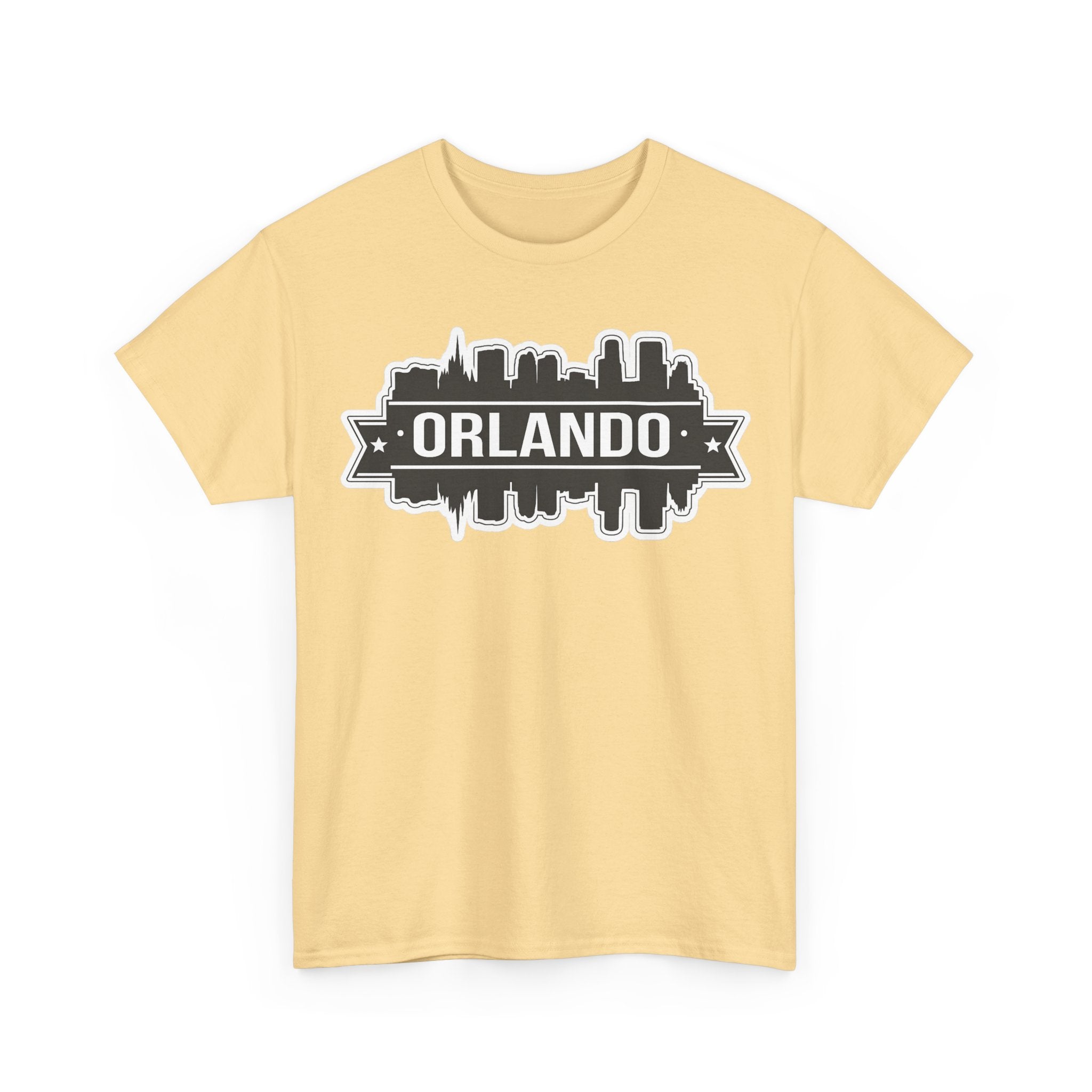 Orlando Skyline T-Shirt — Retro Badge Cityscape Tee