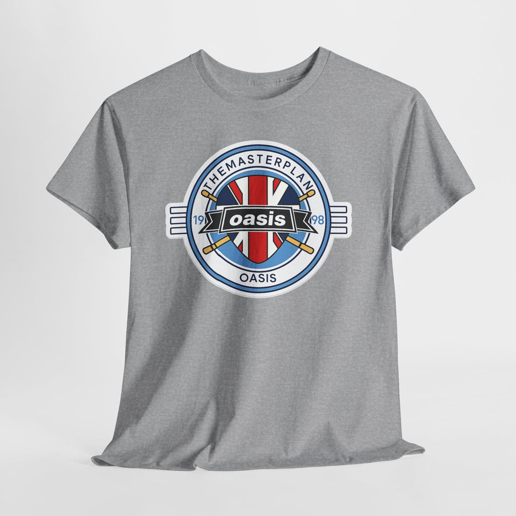 Oasis Union Jack Band Tee – Retro Rock Logo T-Shirt