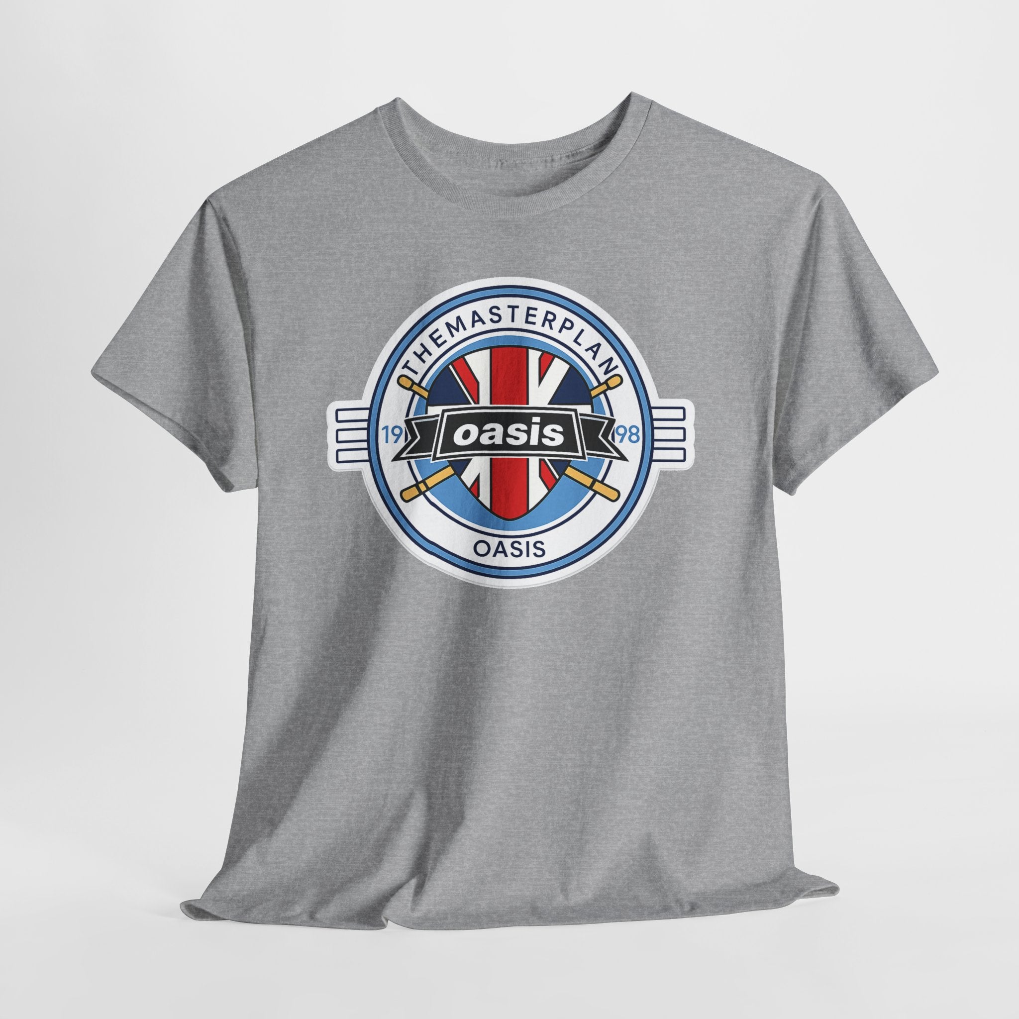 Oasis Union Jack Band Tee – Retro Rock Logo T-Shirt