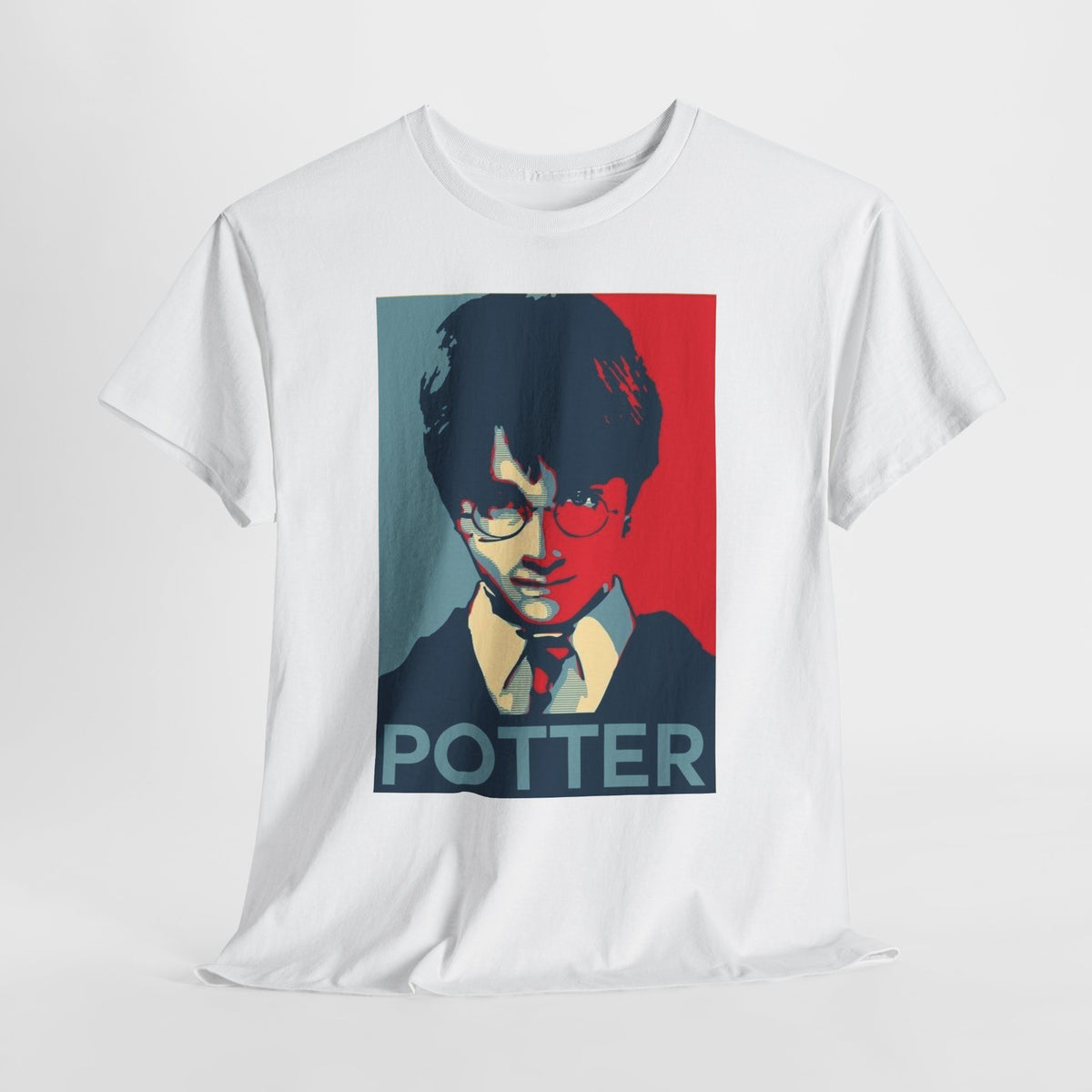 Harry Potter Inspired Vintage Wizard Portrait Cotton T‑Shirt — 'Potter' Graphic Tee