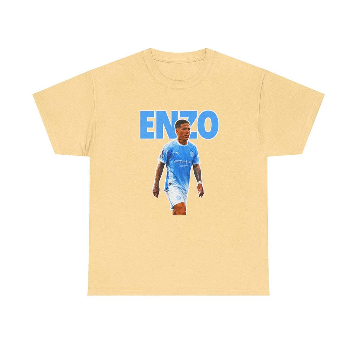 Enzo Fernandez Manchester City Inspired Cotton T-Shirt