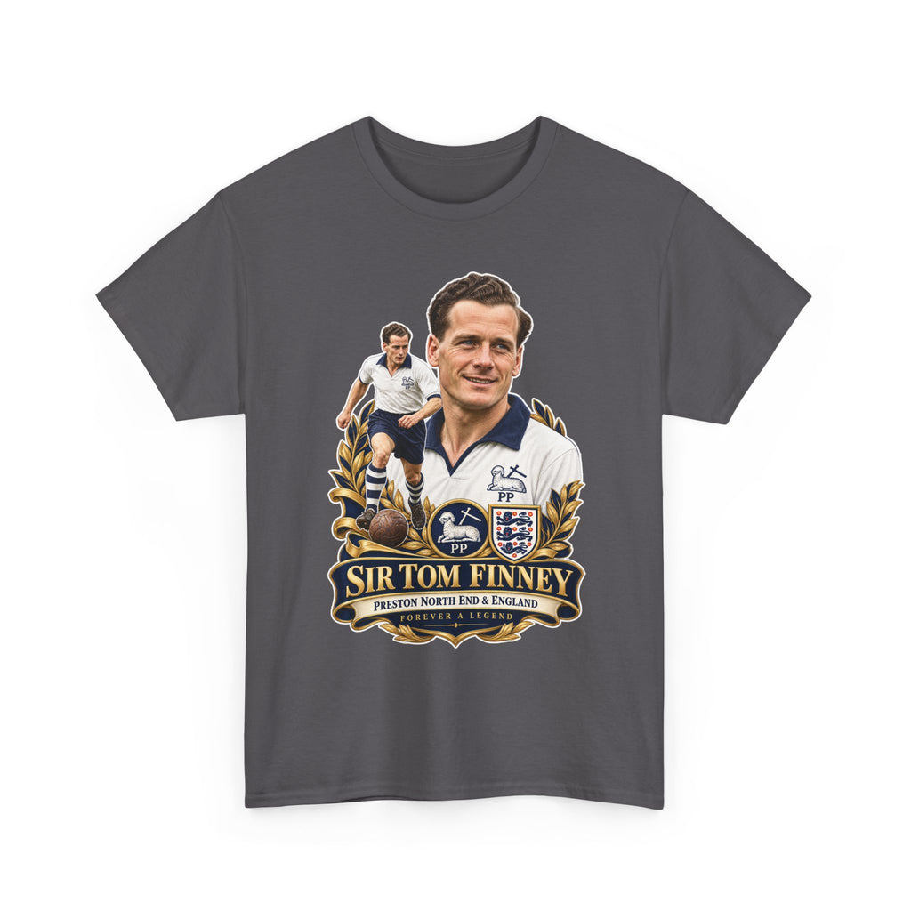 Sir Tom Finney Tribute T-Shirt – Vintage Preston North End & England Football Tee
