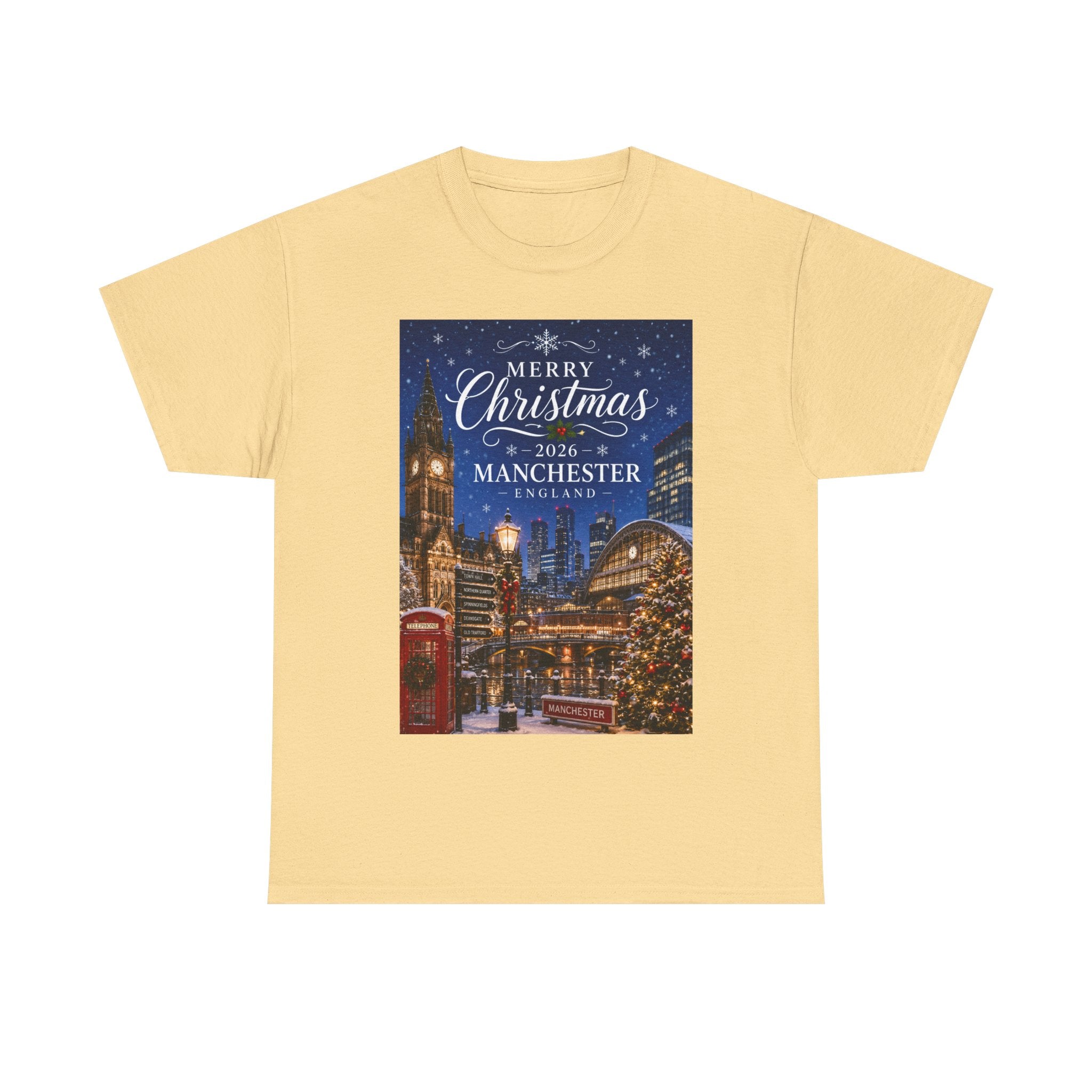 Manchester Christmas Tee — Merry Christmas 2026 Holiday T‑Shirt