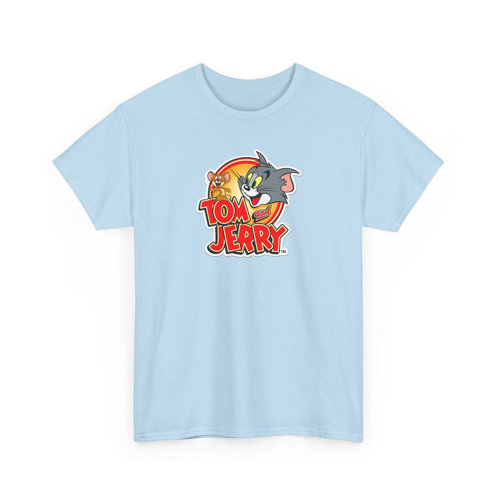 Tom & Jerry Retro Logo Cotton Tee — Classic Cartoon Graphic T-Shirt