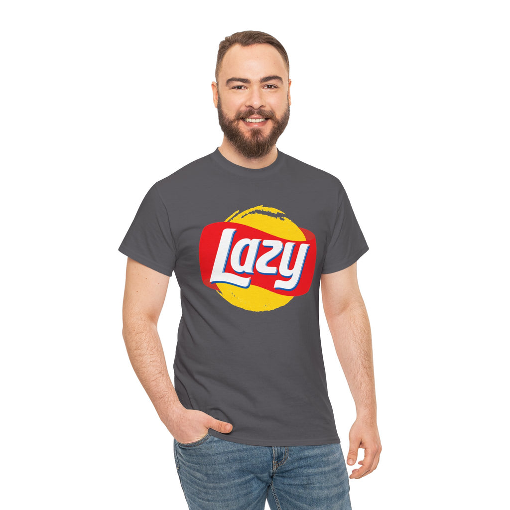 Lazy Logo T‑Shirt — Retro Snack-Inspired Graphic Tee