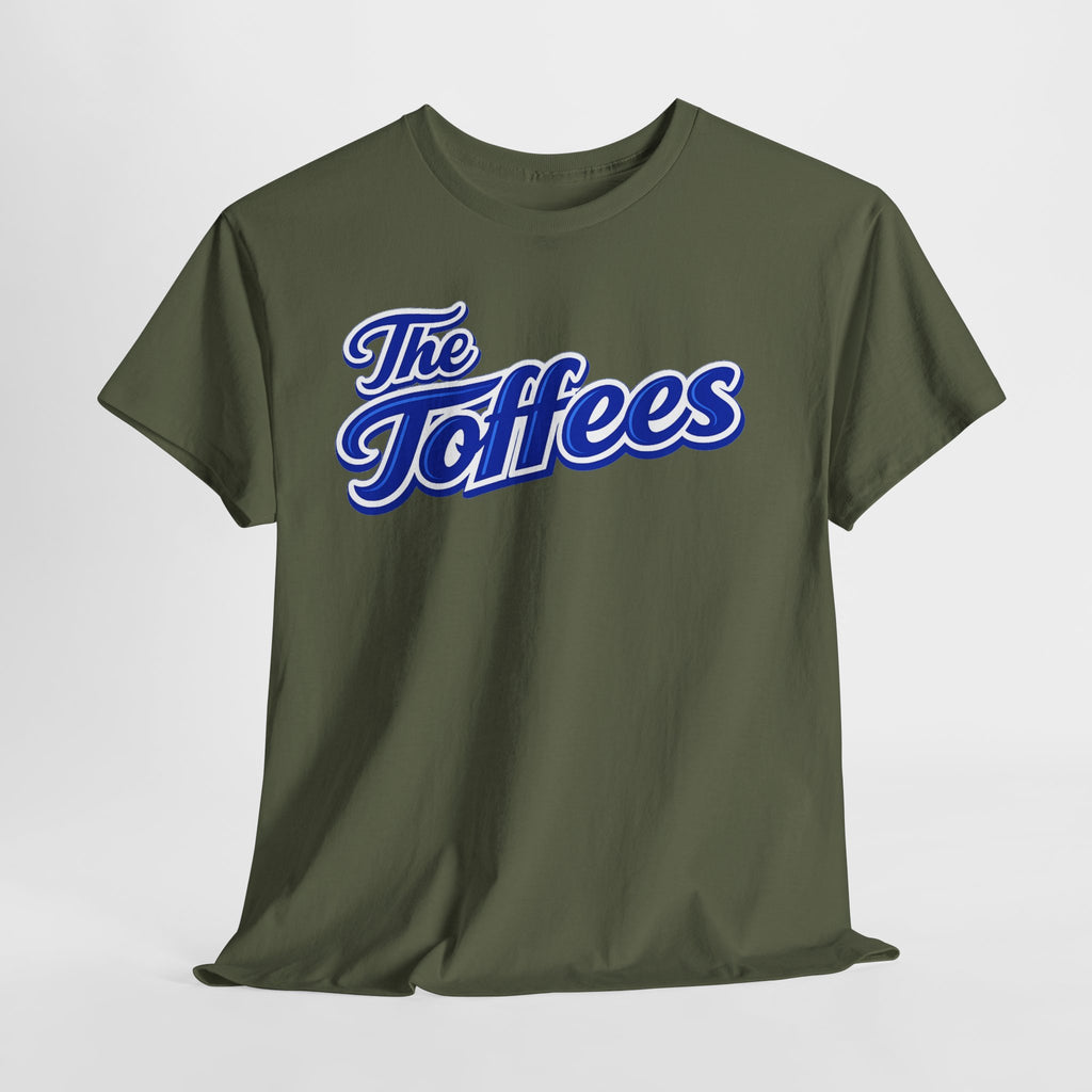 The Toffees Script Tee — Vintage Blue Logo T-Shirt