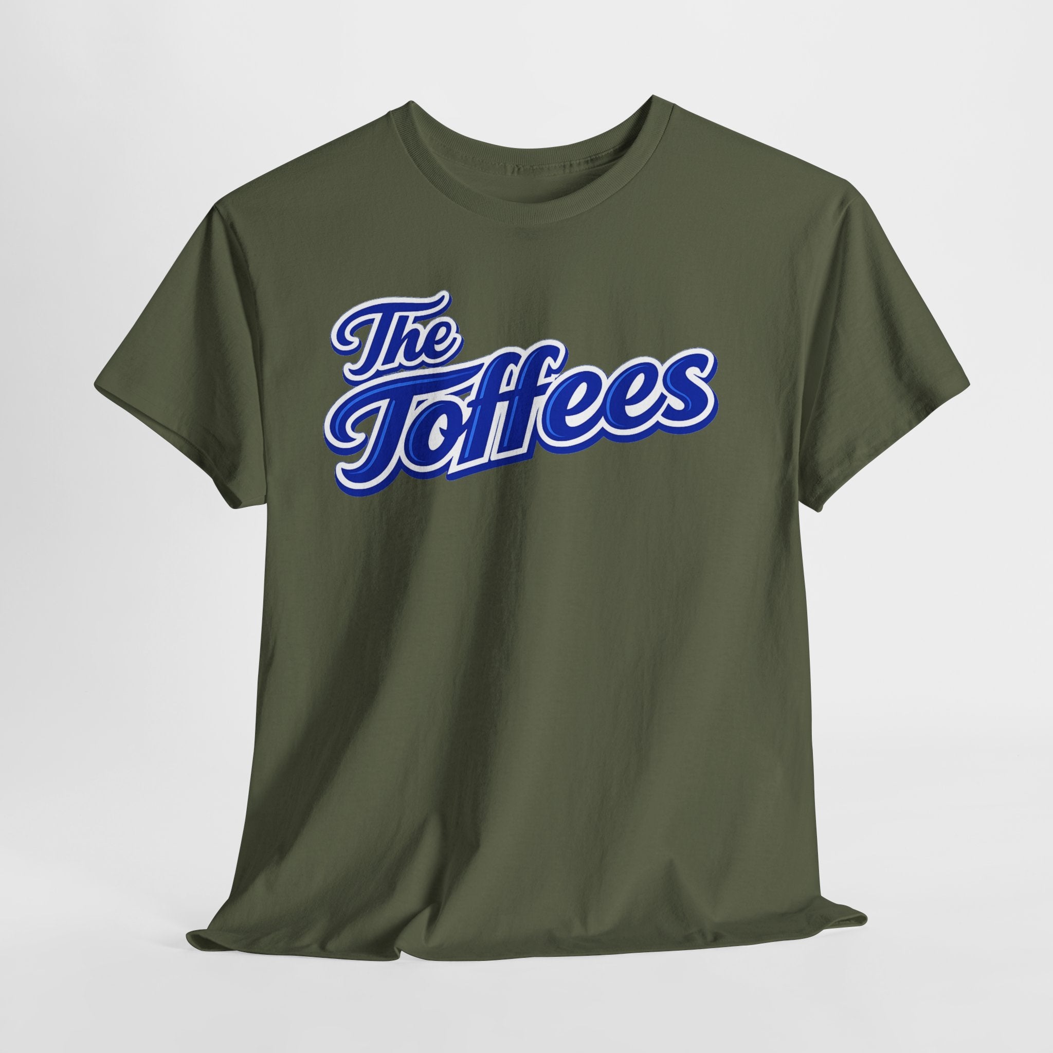 The Toffees Script Tee — Vintage Blue Logo T-Shirt