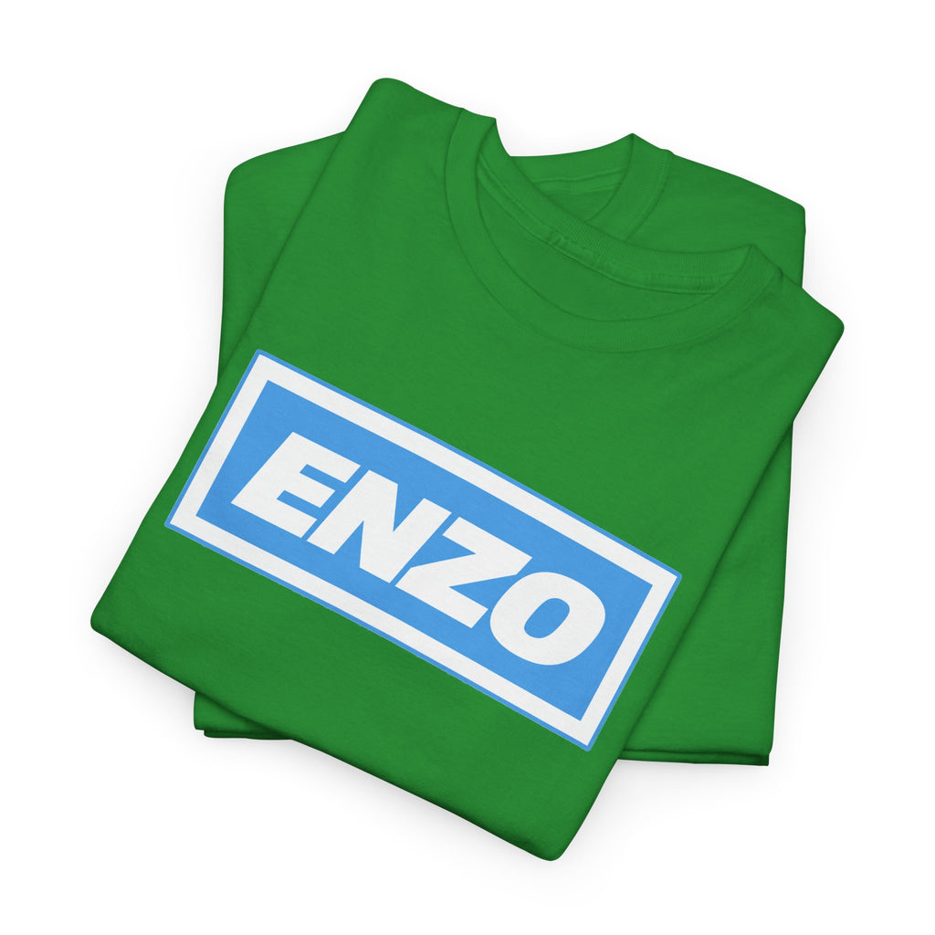 Enzo Man City Inspired Logo Tee — Classic Box-Logo Graphic T-Shirt