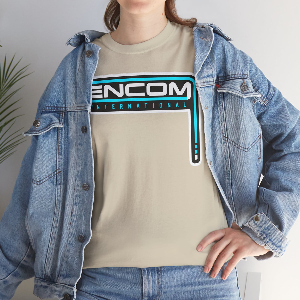 ENCOM International Logo Cotton T-Shirt — Retro Tech Gaming Tee