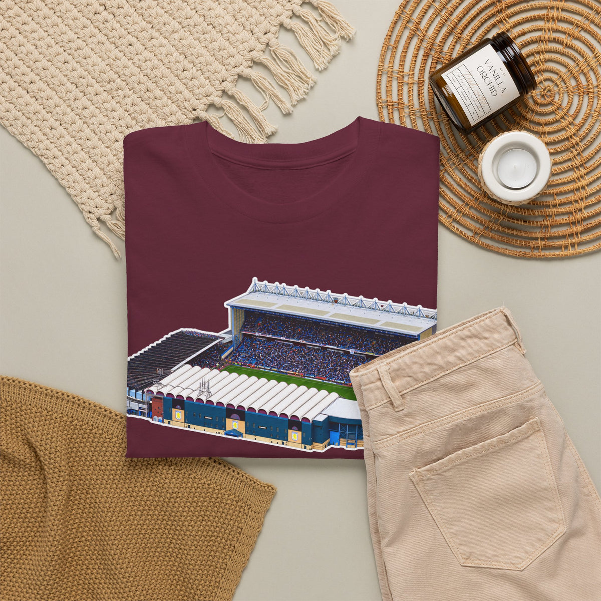 Manchester City Maine Road Stadium Illustration T‑Shirt — Vintage Football Arena Graphic Tee