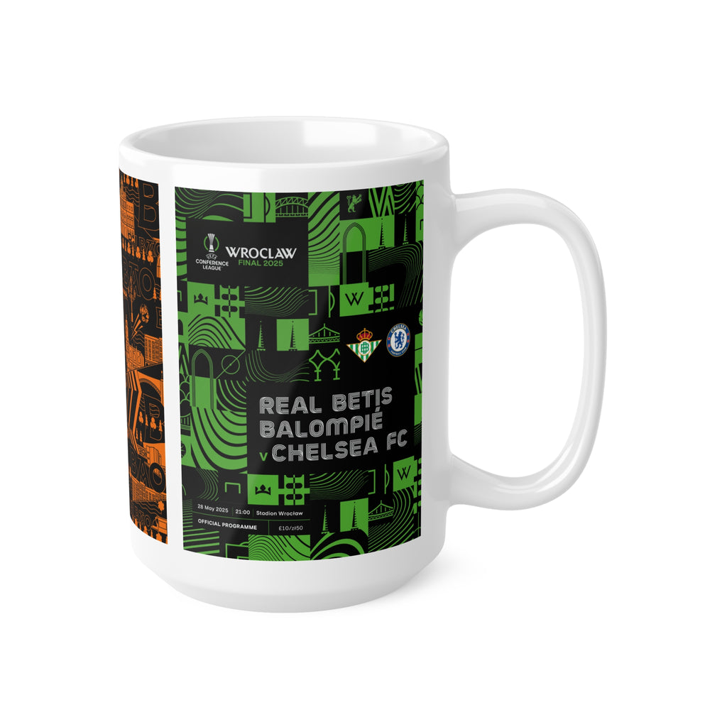 2025 UEFA Finals Programme Covers Inspired Ceramic Coffee Cup (11oz/15oz)