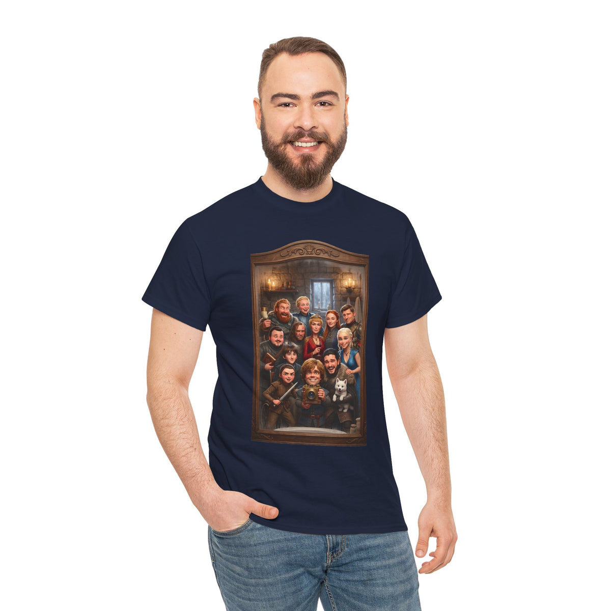 Game of Thrones Cast Portrait Inspired Cotton T-Shirt