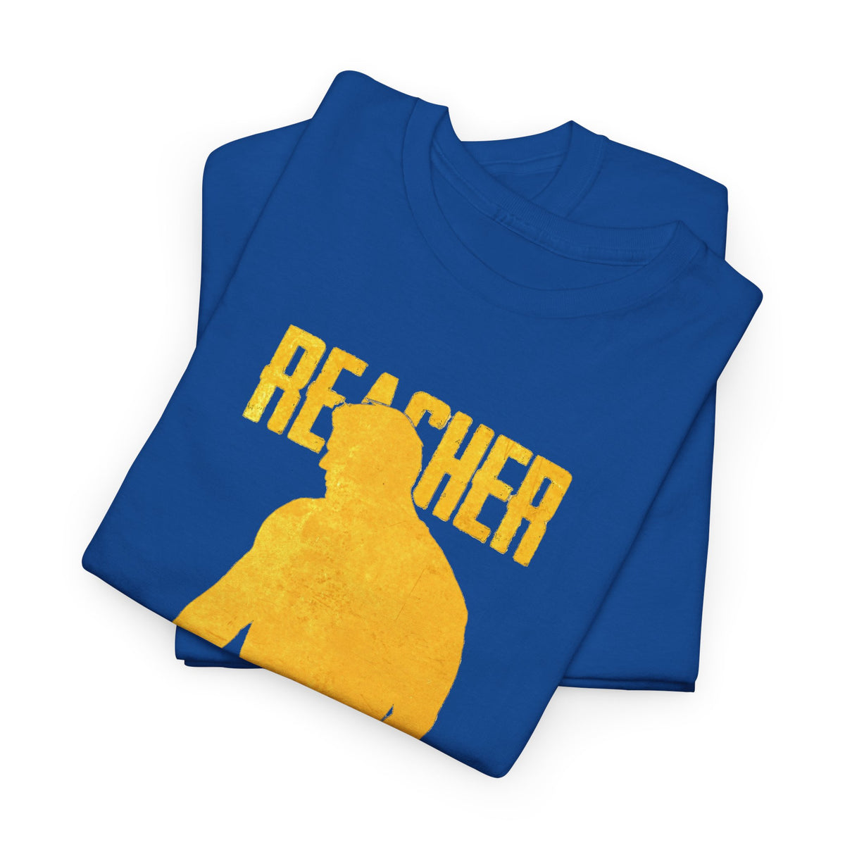 Reacher Silhouette Tee – Bold Yellow Graphic Shirt