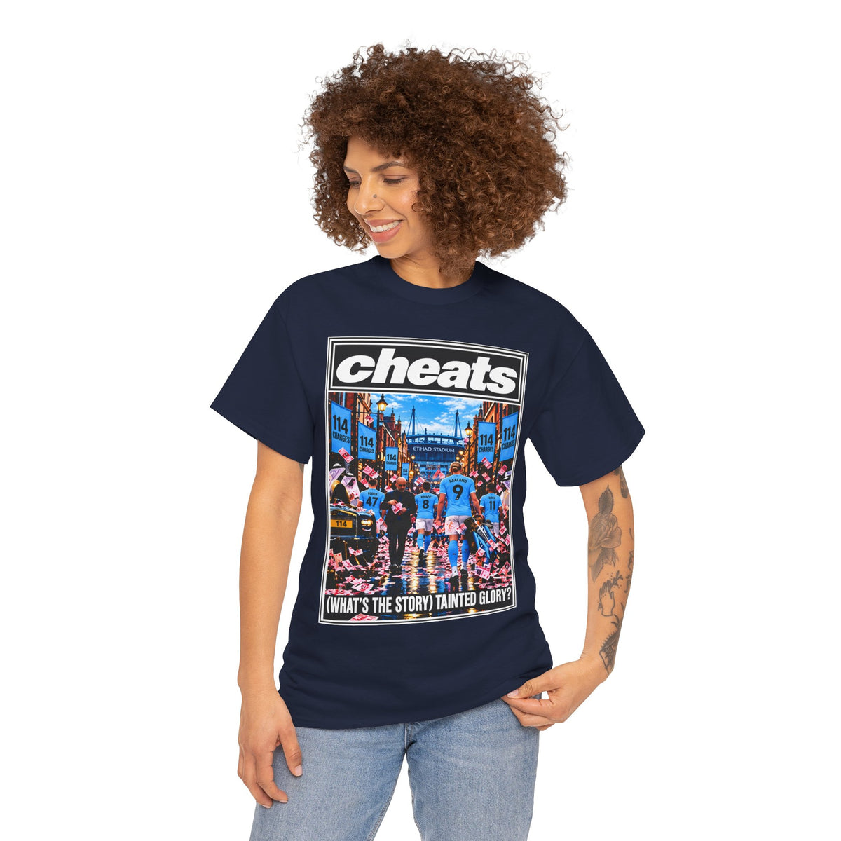 Cheats “What’s the Story? Tainted Glory?” Sports Graphic Cotton T-Shirt