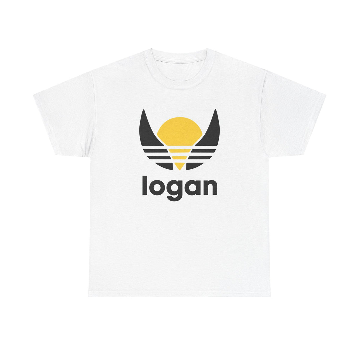 T‑Shirt — 'logan' Retro Sunrise Logo Cotton Tee